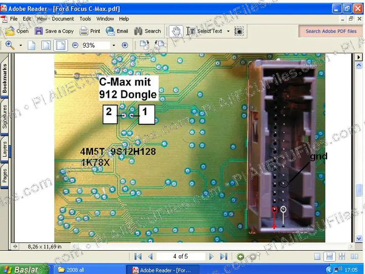 Watermarked preview of Ford Focus C Max 4m5t Reference