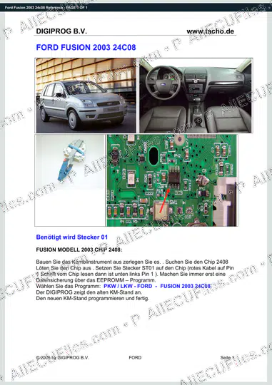 Watermarked preview of Ford Fusion 2003 24c08 Reference