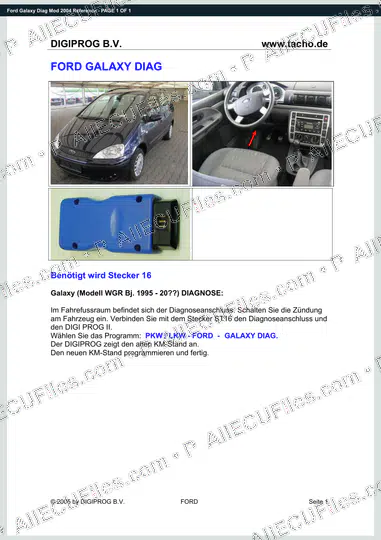 Watermarked preview of Ford Galaxy Diag Mod 2004 Reference