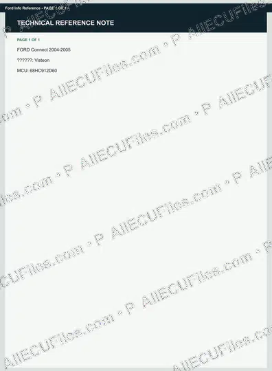 Watermarked preview of Ford Info Reference