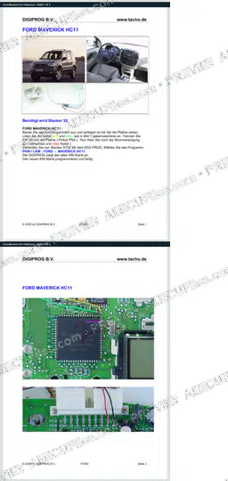 Watermarked preview of Ford Maverick Hc11 Reference