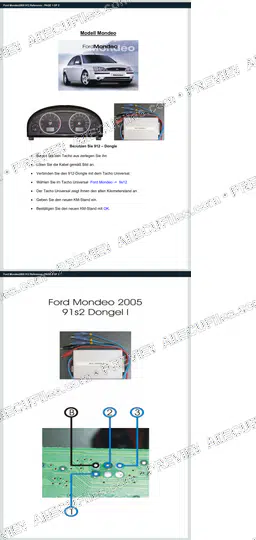 Watermarked preview of Ford Mondeo2005 912 Reference