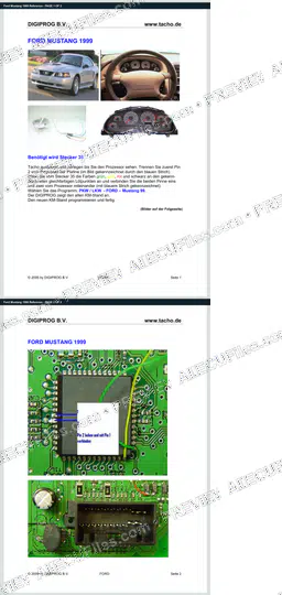 Watermarked preview of Ford Mustang 1999 Reference