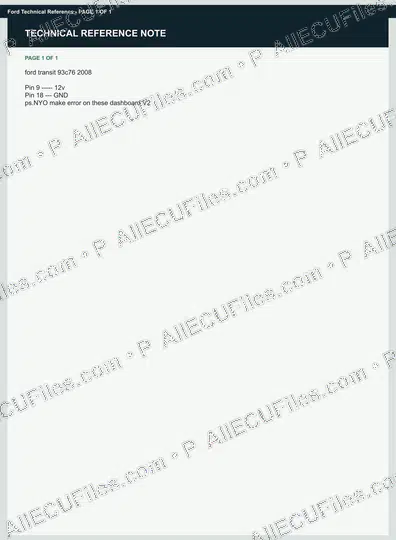 Watermarked preview of Ford Technical Reference