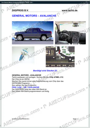 Watermarked preview of G.m General Motors Avalanche Reference