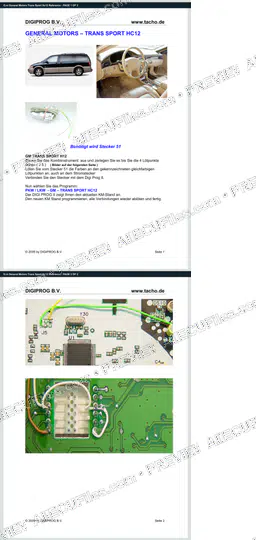 Watermarked preview of G.m General Motors Trans Sport Hc12 Reference