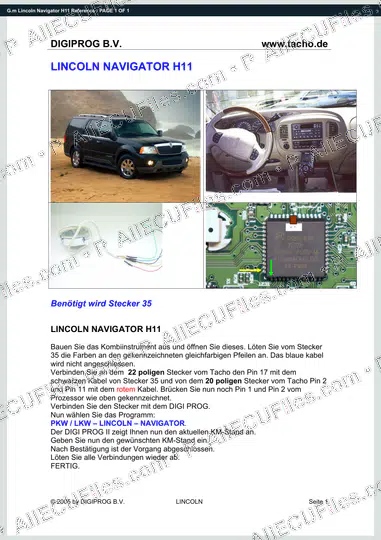 Watermarked preview of G.m Lincoln Navigator H11 Reference