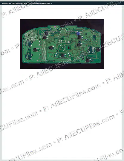 Watermarked preview of Honda Civic 2002 Hatchback Rear Of Pcb Reference