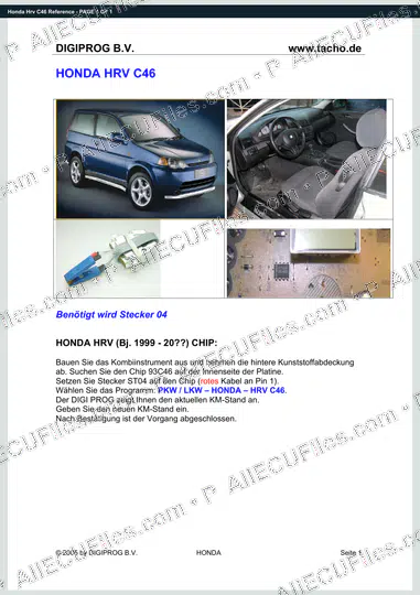 Watermarked preview of Honda Hrv C46 Reference