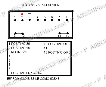 Watermarked preview of Honda - Motos Pin Shadow Spirit 750 Reference