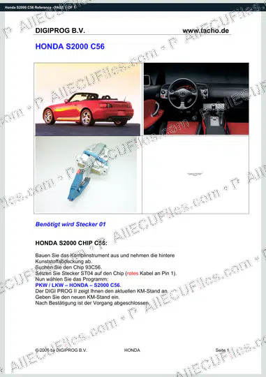 Watermarked preview of Honda S2000 C56 Reference