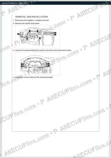 Watermarked preview of Hyundai H1 Reference