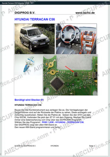 Watermarked preview of Hyundai Terracan C56 Reference