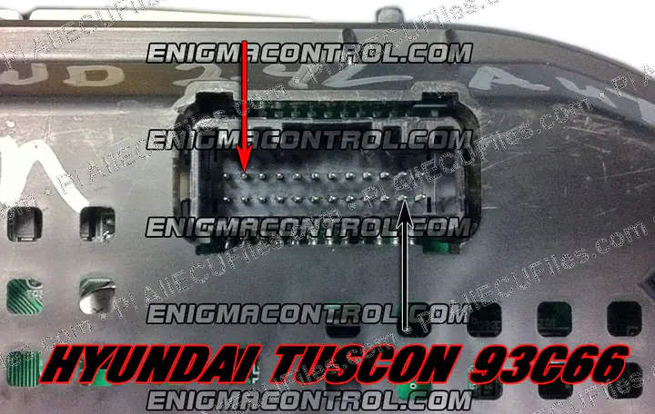 Watermarked preview of Hyundai Tuscon 93c66 Power Up Reference