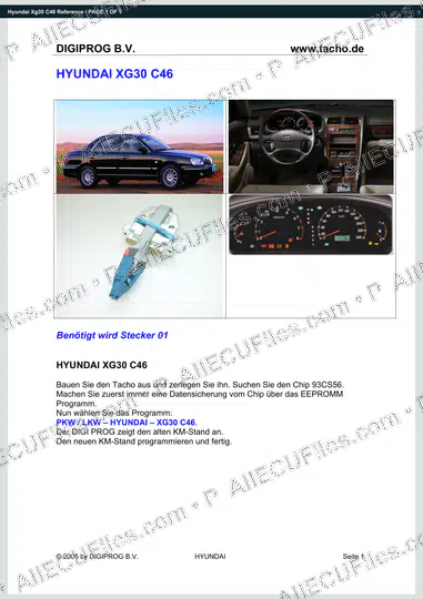 Watermarked preview of Hyundai Xg30 C46 Reference