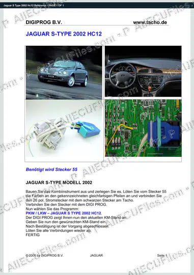 Watermarked preview of Jaguar S Type 2002 Hc12 Reference