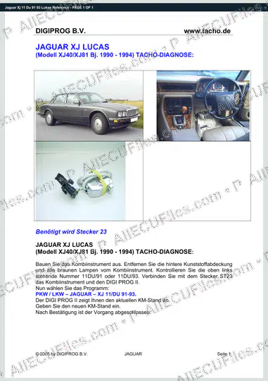 Watermarked preview of Jaguar Xj 11 Du 91 93 Lukas Reference
