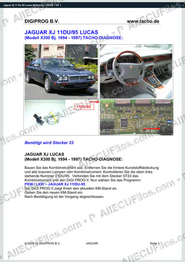 Watermarked preview of Jaguar Xj 11 Du 95 Lucas Reference