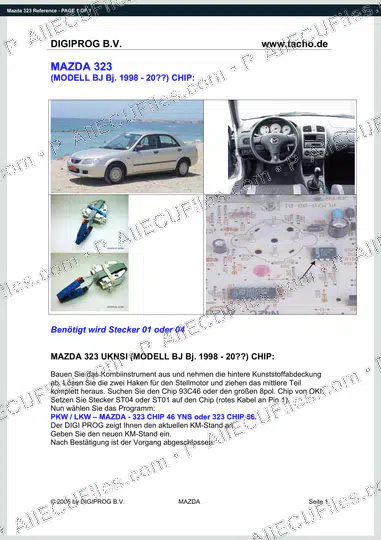 Watermarked preview of Mazda 323 Reference