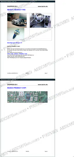 Watermarked preview of Mazda Premacy Yns Reference