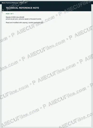 Watermarked preview of Mazda Technical Reference