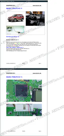 Watermarked preview of Mazda Tribute Hc 11 Reference
