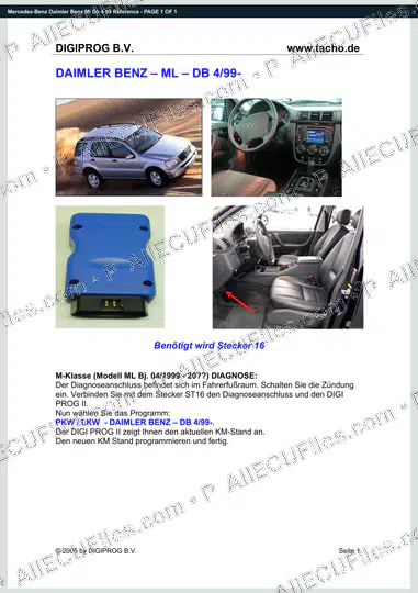 Watermarked preview of Mercedes-Benz Daimler Benz Ml Db 4 99 Reference