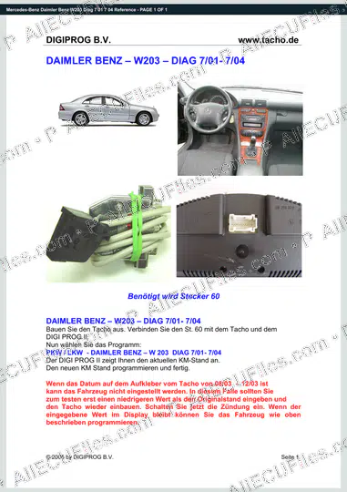 Watermarked preview of Mercedes-Benz Daimler Benz W203 Diag 7 01 7 04 Reference