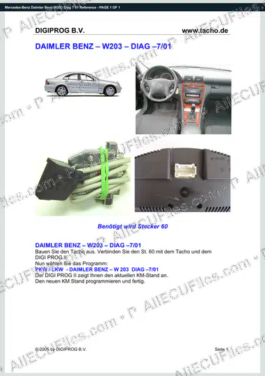 Watermarked preview of Mercedes-Benz Daimler Benz W203 Diag 7 01 Reference