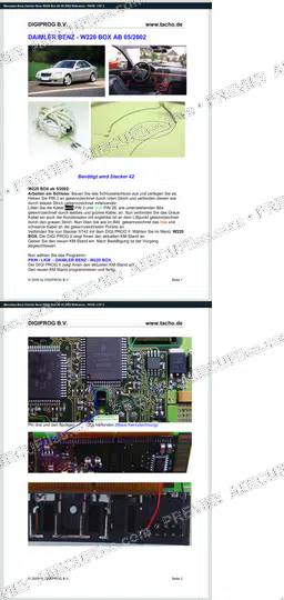 Watermarked preview of Mercedes-Benz Daimler Benz W220 Box Ab 05 2002 Reference