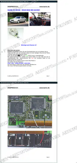 Watermarked preview of Mercedes-Benz Daimler Benz W220 Box Bis 04 2001 Reference