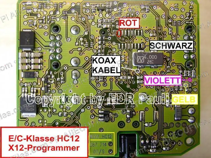 Watermarked preview of Mercedes-Benz E C Klasseezs Hc12 Print 287 714 07s Reference