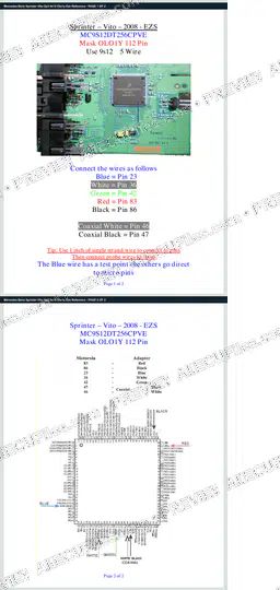 Watermarked preview of Mercedes-Benz Sprinter Vito Dp3 9s12 Olo1y Ezs Reference