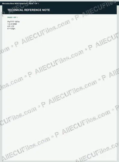 Watermarked preview of Mercedes-Benz W203 Reference