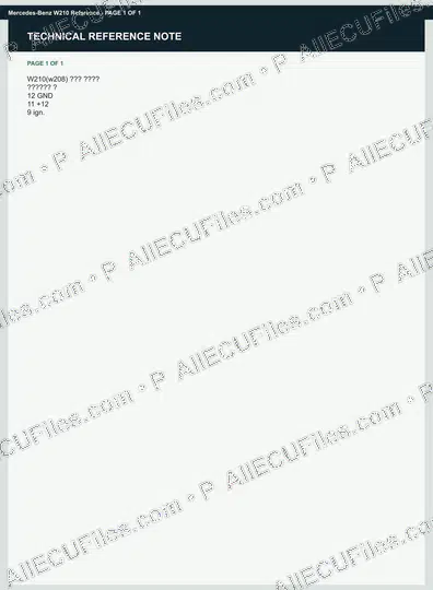 Watermarked preview of Mercedes-Benz W210 Reference