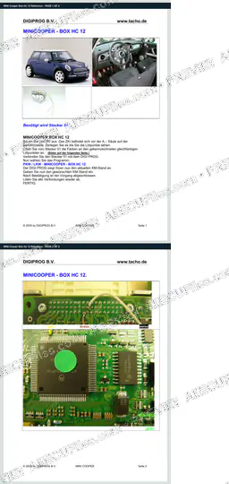 Watermarked preview of MINI Cooper Box Hc 12 Reference