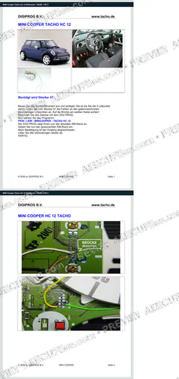 Watermarked preview of MINI Cooper Tacho Hc 12 Reference