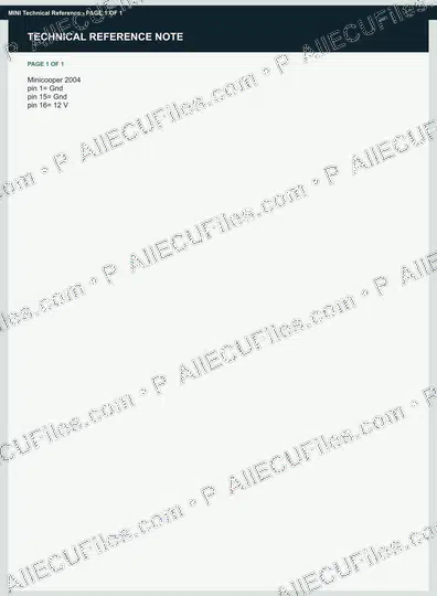 Watermarked preview of MINI Technical Reference