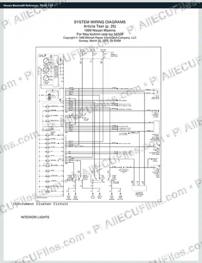 Watermarked preview of Nissan Maxima99 Reference