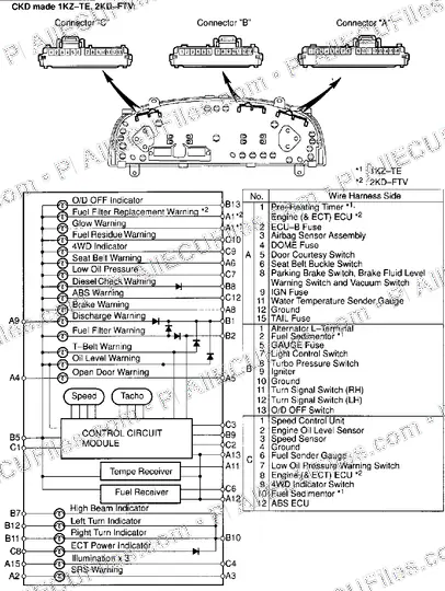 Watermarked preview of Obd Pins Hilux3 Reference