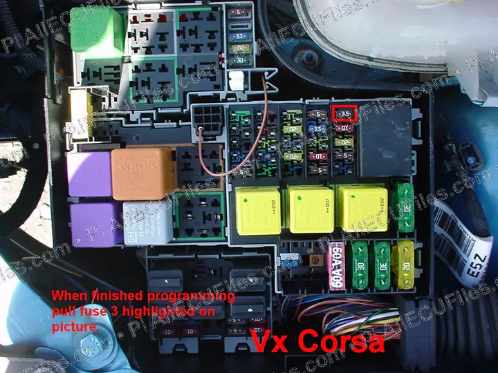 Watermarked preview of Opel Corsaresetfuse3 Reference