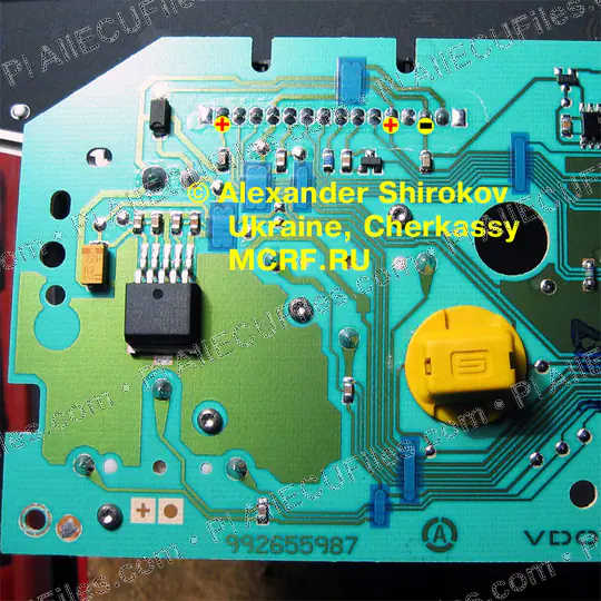 Watermarked preview of Opel Vectra VDO 1995 2001 Main Board Reference