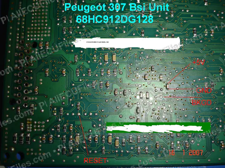 Watermarked preview of Peugeot 307 BSI Hc912dg128 Reference