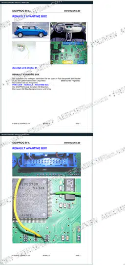 Watermarked preview of Renault Avantime Box Reference