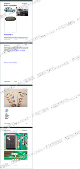 Watermarked preview of Renault Clio Sagem Nec Reference