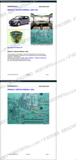 Watermarked preview of Renault Espace C56 Modell 2003 Reference