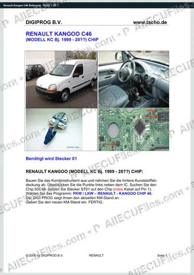 Watermarked preview of Renault Kangoo C46 Reference