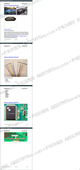 Watermarked preview of Renault Megane Sagem Nec Kopie Reference