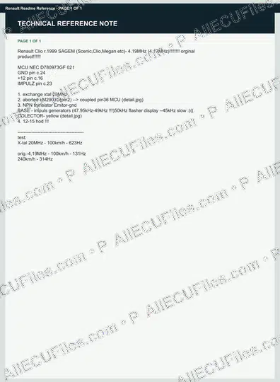 Watermarked preview of Renault Readme Reference