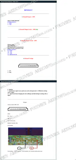 Watermarked preview of Renault Technical Reference